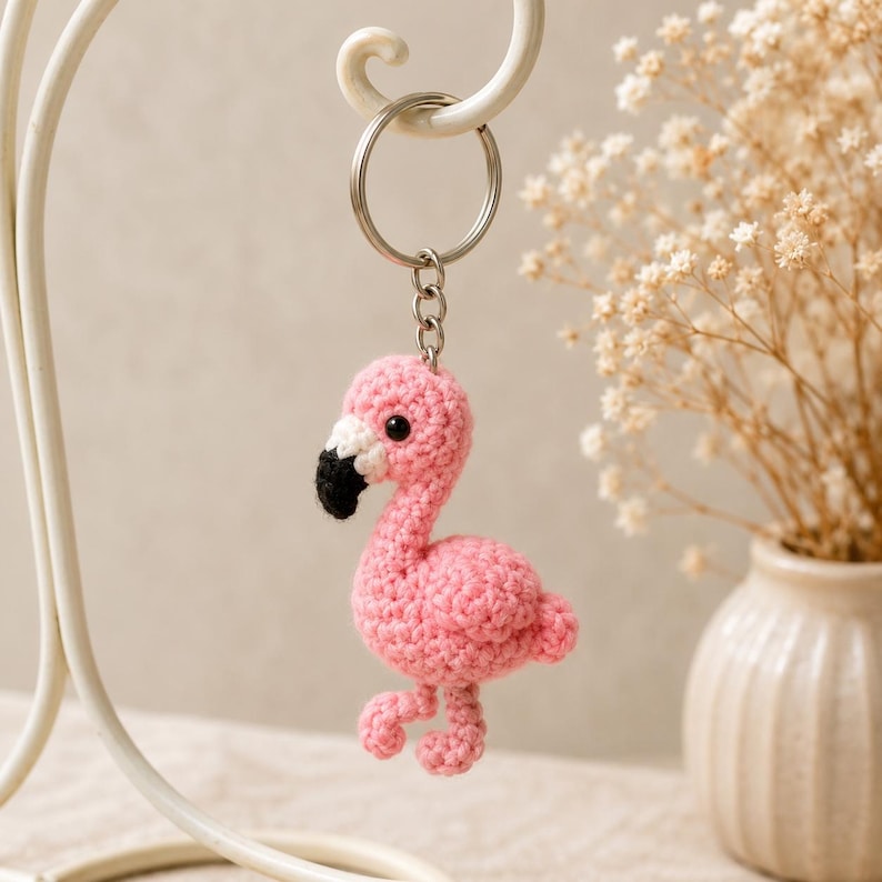 60 Safari Crochet Keychain Patterns: Animal Amigurumi and Tropical Charms, 6 Languages, PDF image 3