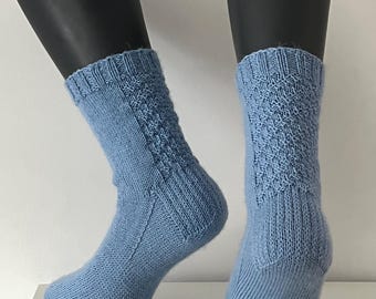 Aquarius Socks – Flow | Handmade Zodiac Socks | Knitted Socks Inspired by the Aquarius Zodiac Sign