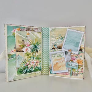 Handmade Floral Photo Album Gift for Mom – Scrapbook Memory Book for 4x6 Photos – Personalized Keepsake Album