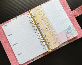 Planner Divider 'Happiness' - Laminated Bookmark, A5 Planner Accessory, Custom Colors