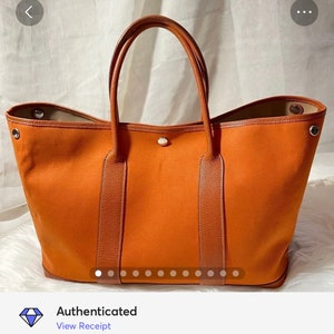 Shop HERMES Garden Party 2022 SS Unisex Leather Totes by accelerer