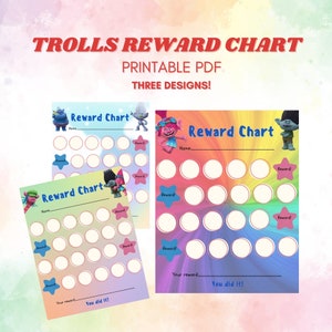 Trolls Reward Chart: Kids Chore & Potty Training (PDF)