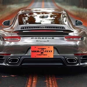 Personalized Aluminum License Plate: Custom Car Tag, Unique Auto Decor