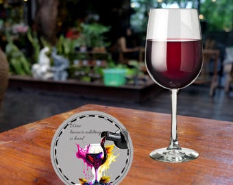 Keramische onderzetter met kurk aan de achterkant: baraccessoire