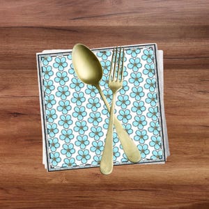 Floral Cotton Napkin Set, Elegant Table Decor, Spring Wedding Accessories, Kitchen Linens, Eco-Friendly Dining Essentials