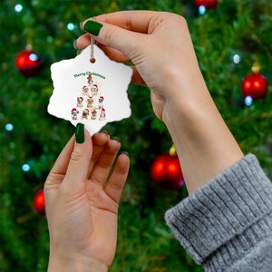 Dog Christmas Tree Ceramic Ornament: Pet Lover Gift