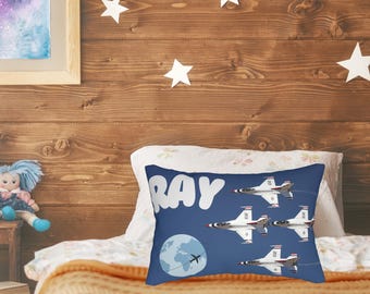 Almohada lumbar con temática de aviación, decoración de aviones, regalo de piloto, cojín decorativo para amantes del cielo, decoración de viajes