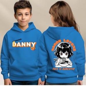 Japanese Anime Youth Hoodie: Customizable Cartoon Sweatshirt