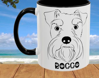 パーソナライズされたペット用コーヒーマグ：カスタム犬のアートワーク、犬好きへのギフト