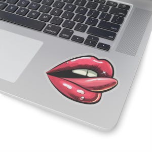 Kiss-Cut Stickers Sexy Red Lips, Coquette Sexy Red Lips Decal Paper & Party Supplies Paper Stickers, Labels Tags Stickers Gift