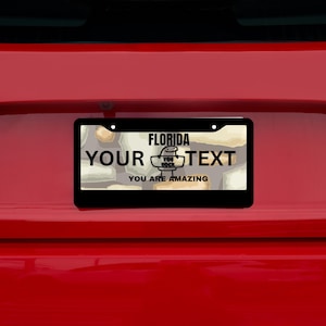 Personalisierbares Nummernschild aus Aluminium: Personalisierte Autodekoration