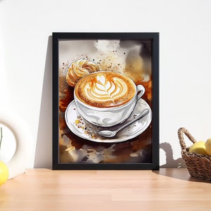 Set Of Coffee Stencils For Drawing Picture On Cappuccino Macchiato