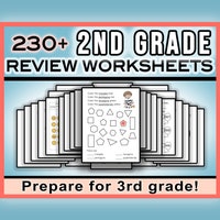 2nd Grade Morning Work - Math, Grammar, ELA Review Worksheets With ...