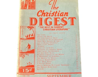 The CHRISTIAN DIGEST September 1942 Best of Christian Lit. Buch Softcover