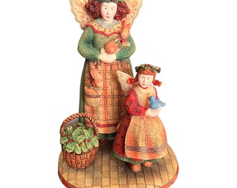 Everyday Angels Gloria and Erin Figurine Susan Winget 1st Ed 1999 Lang & Wise