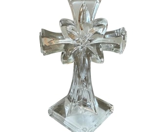 Marquis by Waterford Lead Crystal Traditional Cross Made in Germany 4.75 Inch