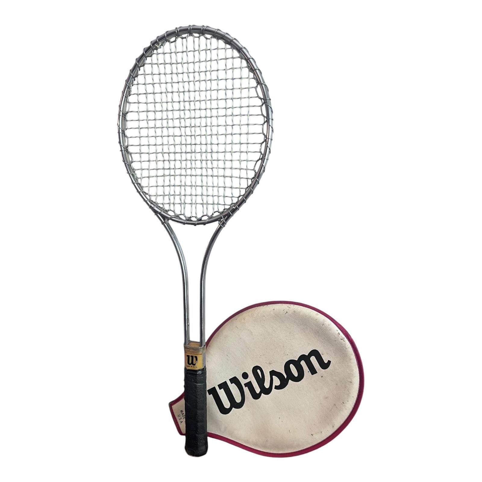 Vintage Wilson T2000 Tennis Racket With Original Cover