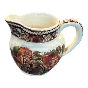 Vtg Midwinter Ltd. Rural England Mini Creamer Burslem England Porcelain 2&quot; Tall