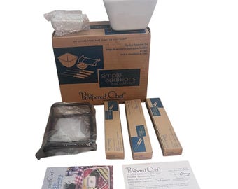 Juego de accesorios para fondue Pampered Chef n.° 1965, completo, nuevo en caja, sin usar.