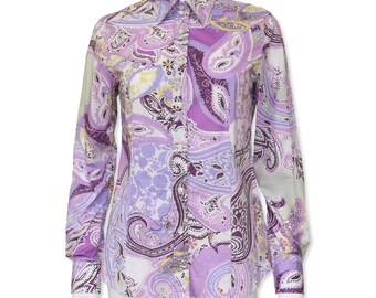 Etro Purple Paisley Shirt