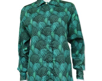 Vintage Versus Gianni Versace Graphic Printed Long Sleeve Shirt