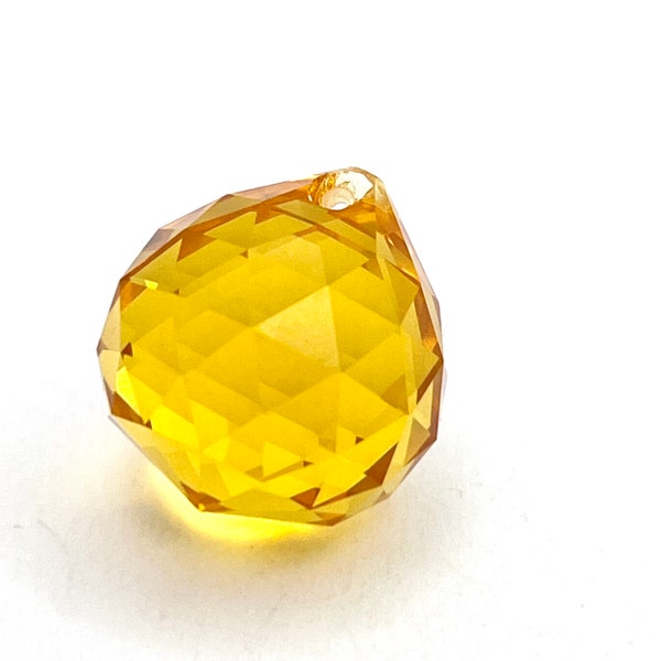 20mm Yellow Faceted Ball Prism Chandelier Crystals