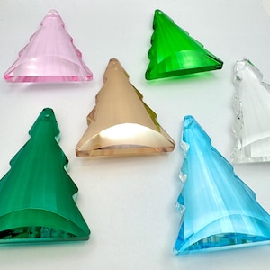 76mm Assorted Holiday Pine Trees - Set of 6