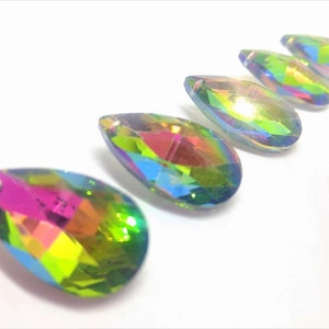 38mm Vitrail Rainbow Chandelier Crystal Teardrops - Set of 5