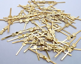 Gold Tone 33mm Bowtie Chandelier Connectors - Pack of 25