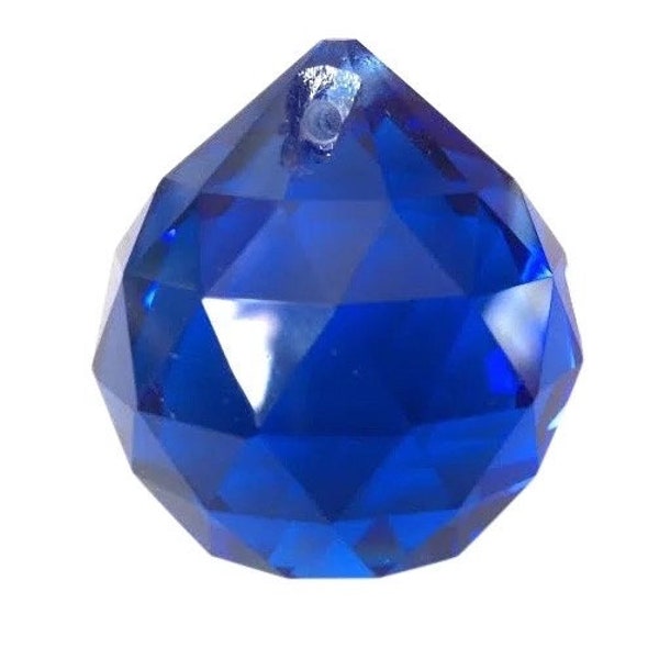 20mm Cobalt Blue Faceted Ball Prism Chandelier Crystals