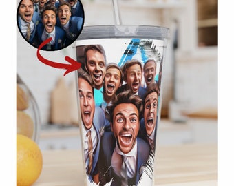 Capture Memories with a Groomsman Tumbler, be my groomsman, Groomsman Flask, Custom Photo Tumbler, groomsman gift, Groomsmen Gifts, Tumbler