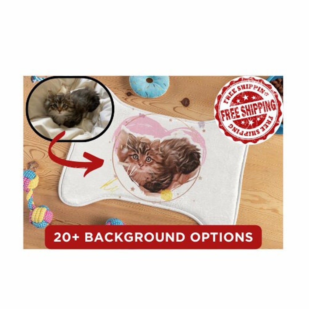 Custom Cat Food Mat Using Personalized Cat Mat Personalized Etsy