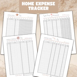Personal Expense Tracker Printable-Weekly Monthly Annual Spending Tracker-Instant Download/Digital Expenses Tracker/Budget Tracker/Money Log