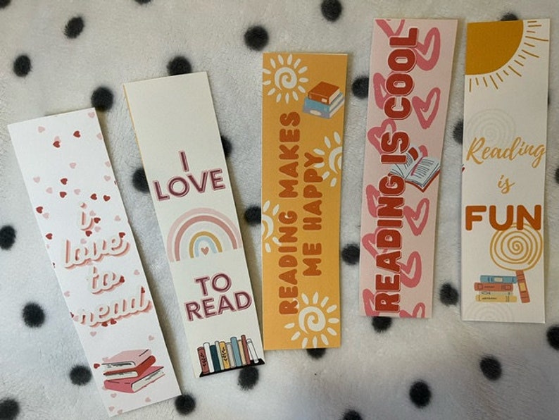 Set of 10 I Love to Read Printable Bookmarks for Kids/celebrate I Love ...