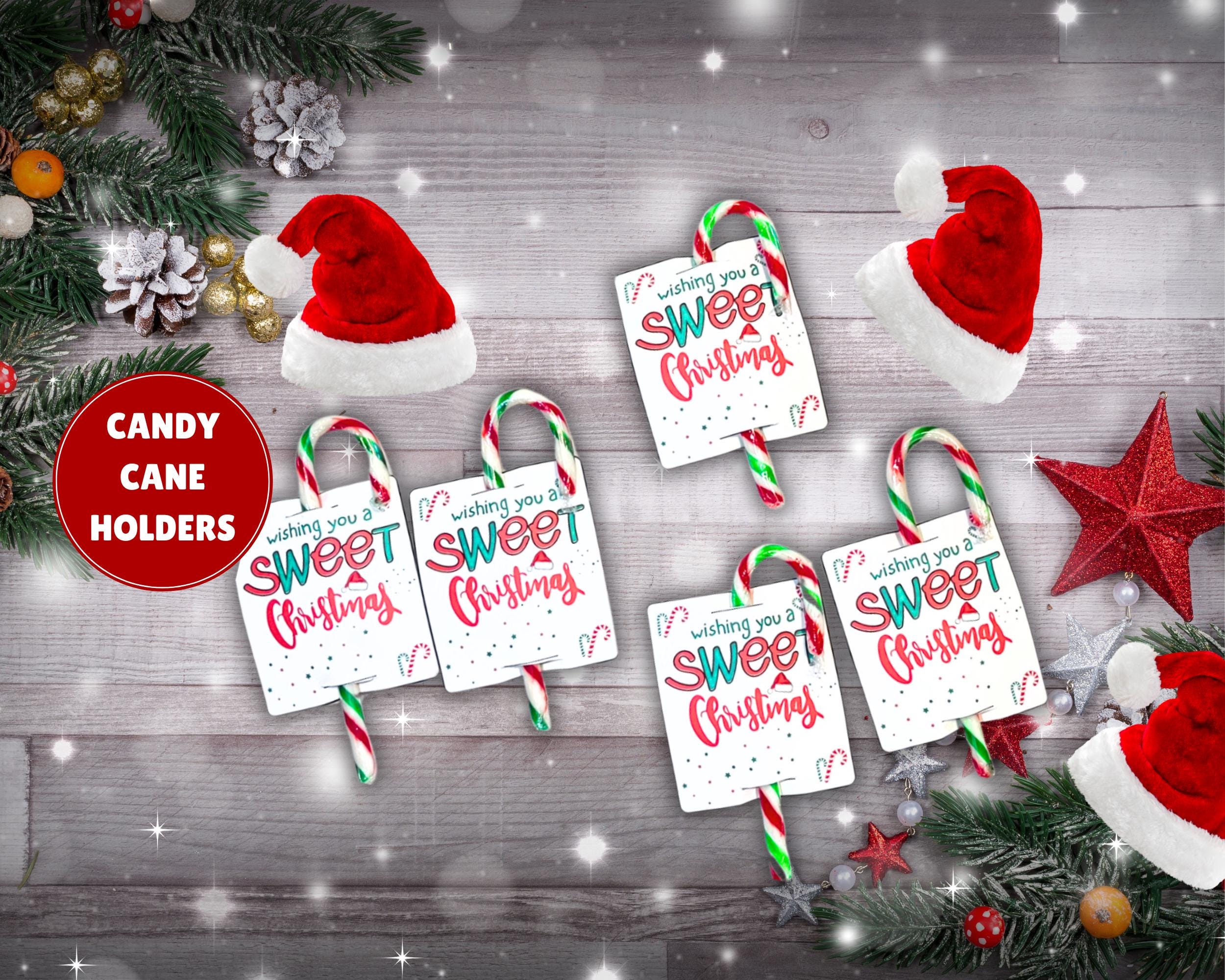 Festive Candy Cane Holder Instant Download/christmas Candy Cane Tags ...