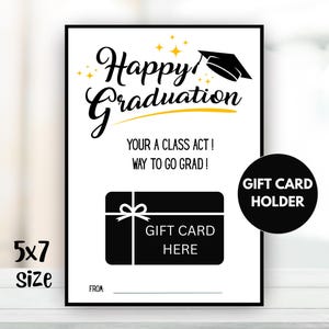 Porte-carte-cadeau imprimable pour l'obtention du diplôme-cadeau pour l'obtention du diplôme/bricolage Porte-carte cadeau imprimable pour l'obtention du diplôme/carte-cadeau pour l'obtention du diplôme-téléchargement instantané