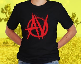 Anarchy in the AV T-Shirt Antelope Valley Palmdale Lancaster Desert California Teen Punk Boyfriend Girlfriend Musician Gift Tee