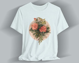 Rose Bouquet Mother Day T-Shirt Nature Tee Flowers Blooms Garden Mom Birthday Gift Fashion Wear Tshirt