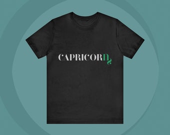 Capricorn T-Shirt Astrology Tee Capricorn Zodiac December January Birthday Gift Fashion Wear Tshirt