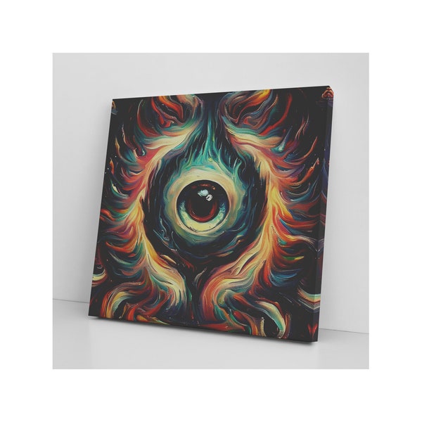 Eye Torus - Psychedelic Eye Canvas Wall Art