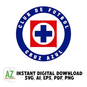 Cruz Azul ロゴ SVG、フットボール クラブ デポルティボ Cruz Azul インスタント デジタル ダウンロード - Archivo Digital パラ ダウンロード