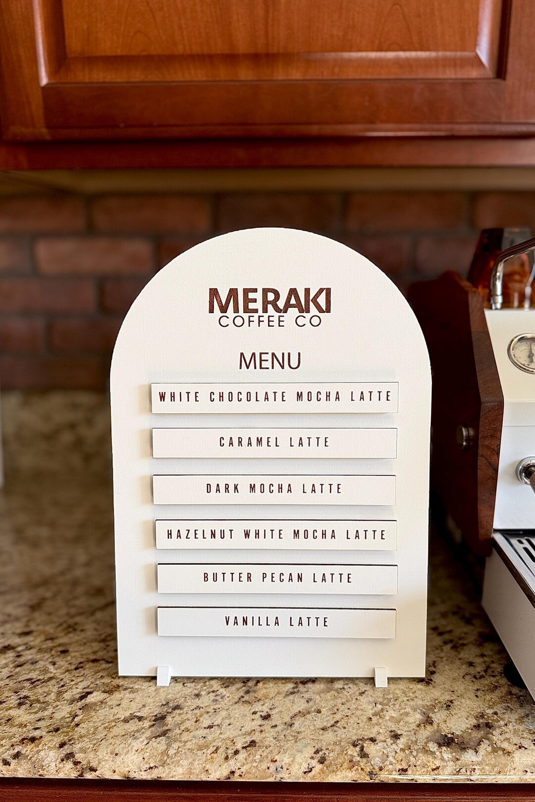 Letrero grande personalizado para menú de carrito de café con logotipo ...