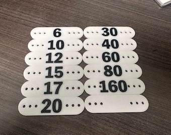 Ham Radio Antenna Band Markers – 12 Pack (6M–160M + Blank) | Linked Antenna Tags for POTA