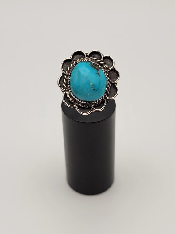 Vintage Western Sterling Silver & Turquoise Ring