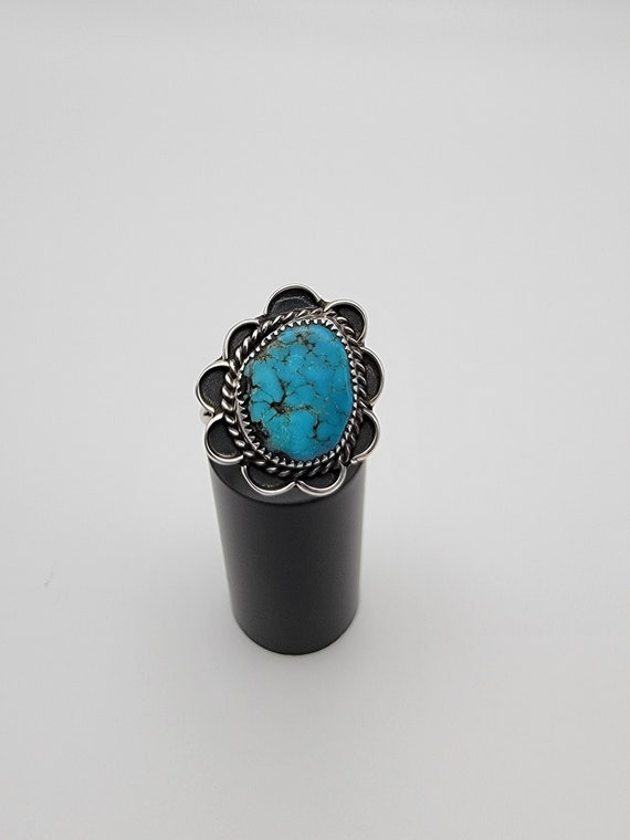 Vintage Western Silver & Turquoise Ring