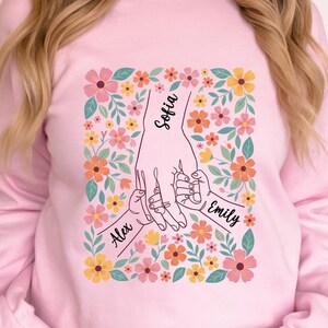 Camiseta personalizada para mamá con los nombres de los hijos, camiseta de regalo para madres, camiseta familiar personalizada, camiseta personalizada para madre e hija, sudadera personalizada para mamá.