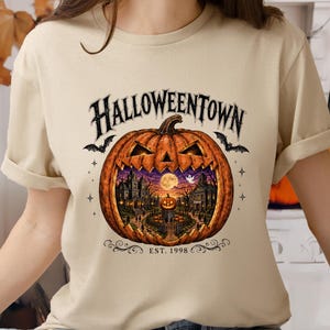 Camiseta de calabaza de Halloween, camiseta de temporada espeluznante, sudadera de Halloween, camiseta retro de Halloween, camiseta de calabaza espeluznante, camiseta acogedora de otoño, regalo de Halloween