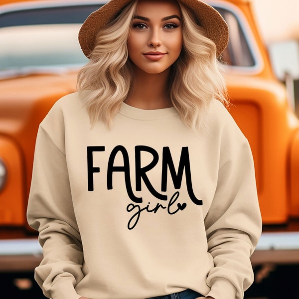 Farm Girl Sweatshirt, Country Girl Sweatshirt, Farmers Sweatshirt, Farmers Wife Sweater, Agriculture Sweater, Farm Girl Tee, Farm Girl Shirt