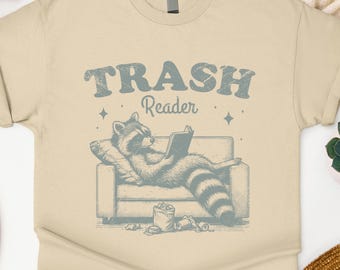 Trash Reader Shirt, Funny Raccoon Shirt, Bookish Raccoon Shirt, Racoon Smut Reader Shirt, Smut Lover Shirt, Spicy Book Shirt, Book Lover Tee
