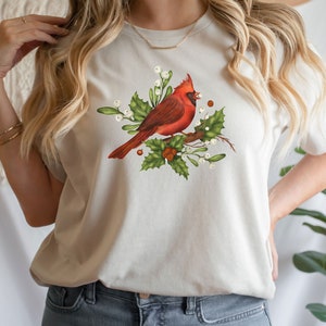 Cardinal Bird Shirt, Bird Lover T-Shirt, Birdwatcher Sweatshirt, Bird Mom Sweater, Cute Cardinal Hoodie, Nature Shirt, Animal Lover Tee